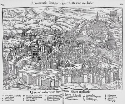 City of Rome, c.1550 by Sebastian Munster